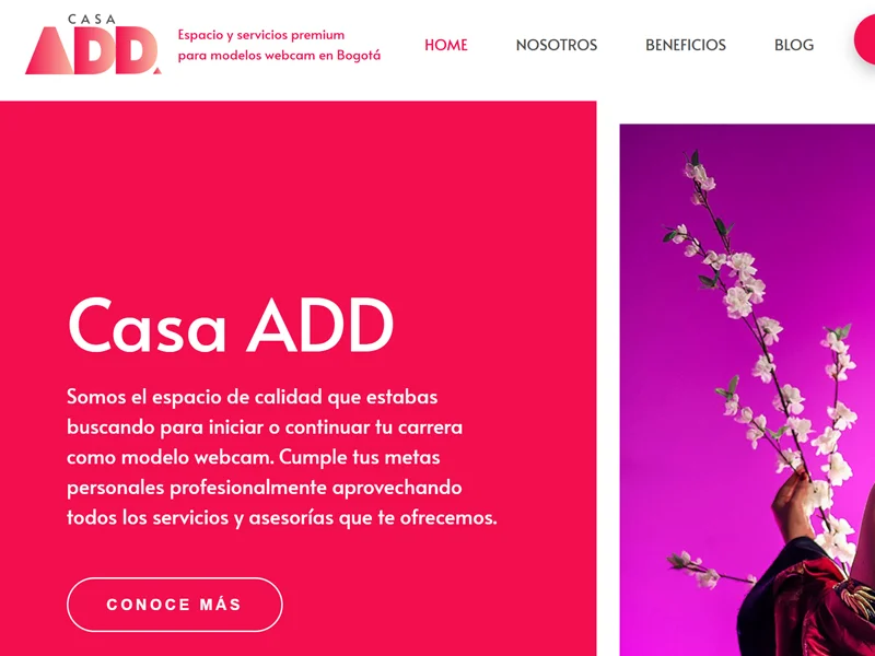 Casa ADD estudio webcam en Colombia