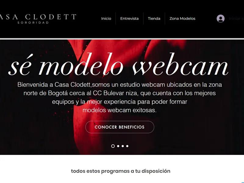 Casa Clodett estudio webcam en Colombia